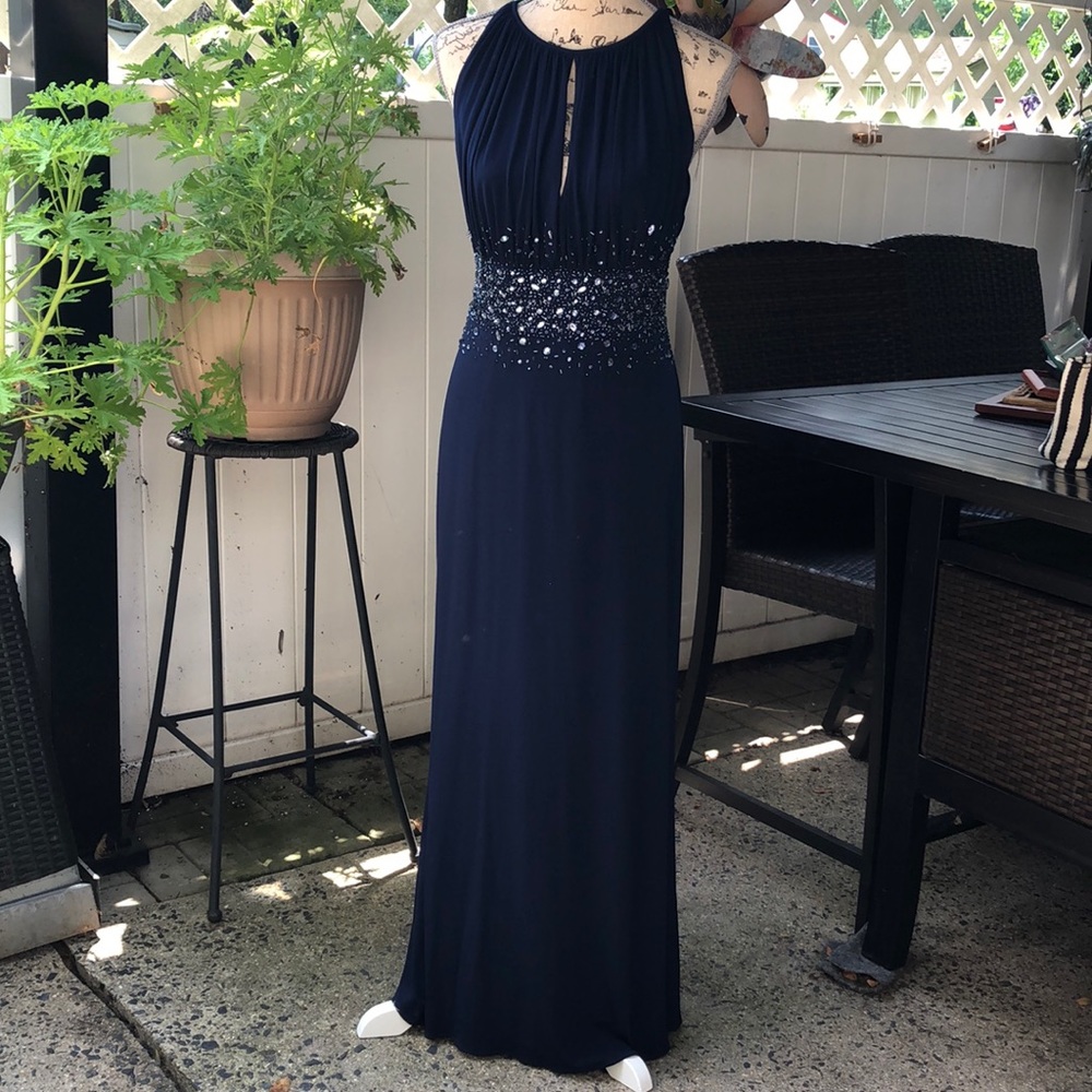 JS Boutique Navy Blue Gown